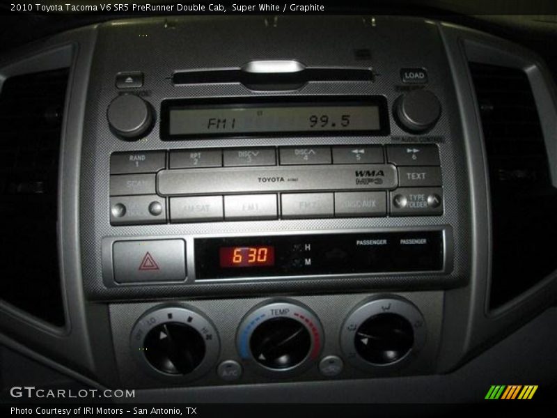 Super White / Graphite 2010 Toyota Tacoma V6 SR5 PreRunner Double Cab