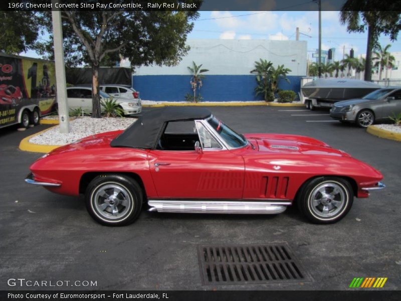 Rally Red / Black 1966 Chevrolet Corvette Sting Ray Convertible