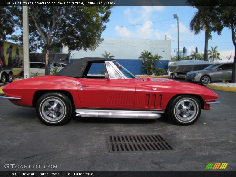 Rally Red / Black 1966 Chevrolet Corvette Sting Ray Convertible