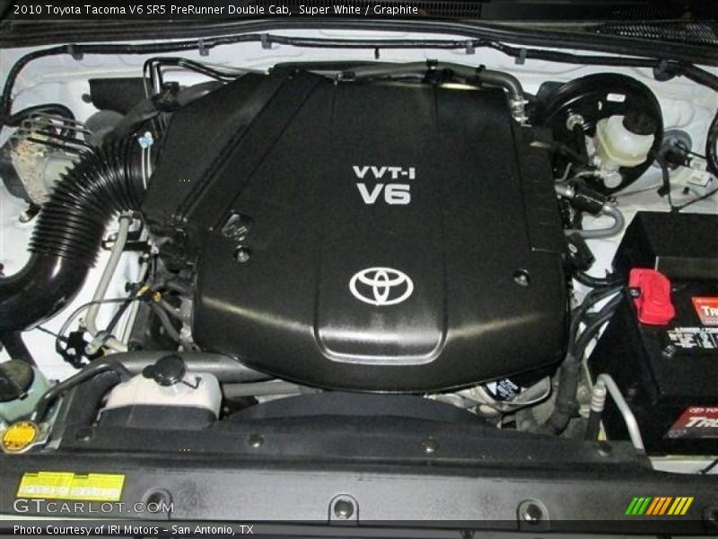 Super White / Graphite 2010 Toyota Tacoma V6 SR5 PreRunner Double Cab