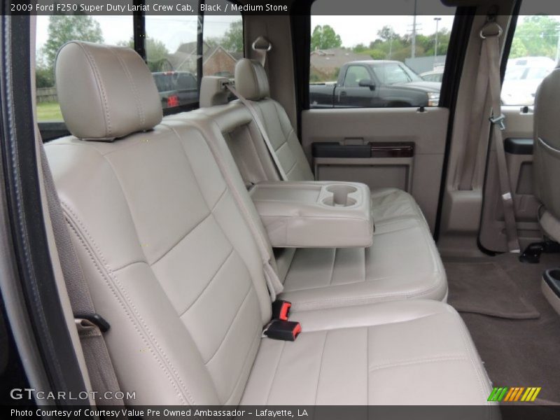 Black / Medium Stone 2009 Ford F250 Super Duty Lariat Crew Cab