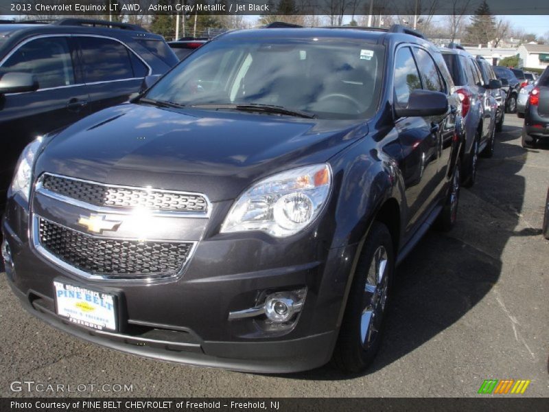Ashen Gray Metallic / Jet Black 2013 Chevrolet Equinox LT AWD