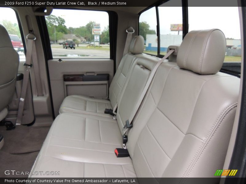 Black / Medium Stone 2009 Ford F250 Super Duty Lariat Crew Cab