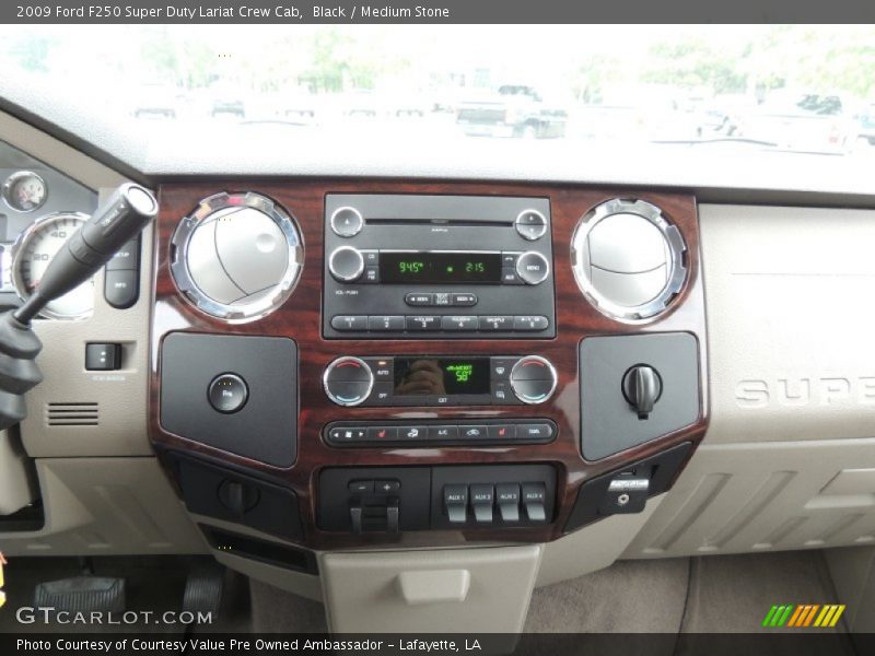 Black / Medium Stone 2009 Ford F250 Super Duty Lariat Crew Cab