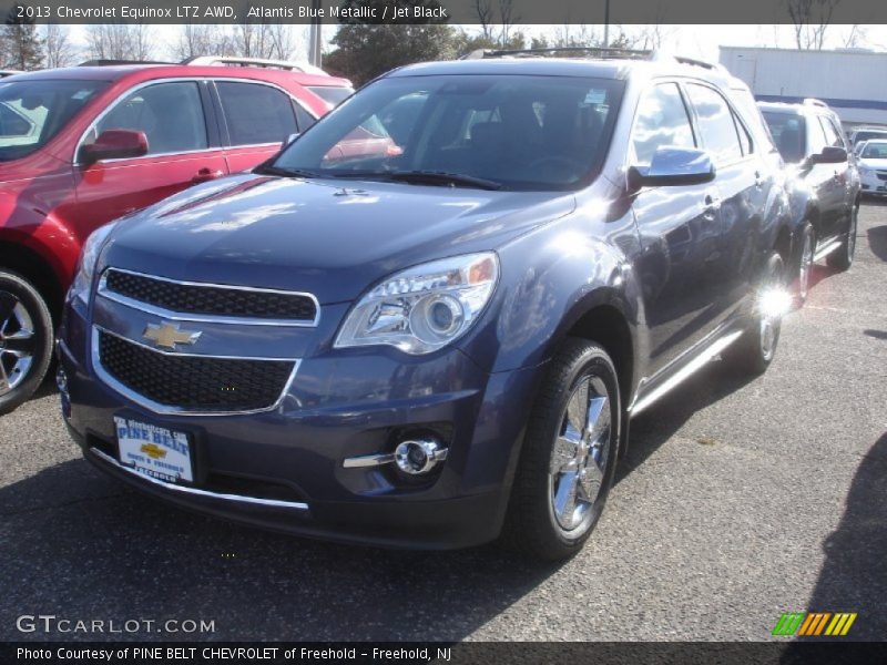 Atlantis Blue Metallic / Jet Black 2013 Chevrolet Equinox LTZ AWD