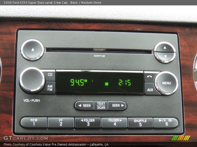 Black / Medium Stone 2009 Ford F250 Super Duty Lariat Crew Cab