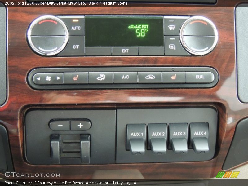 Black / Medium Stone 2009 Ford F250 Super Duty Lariat Crew Cab