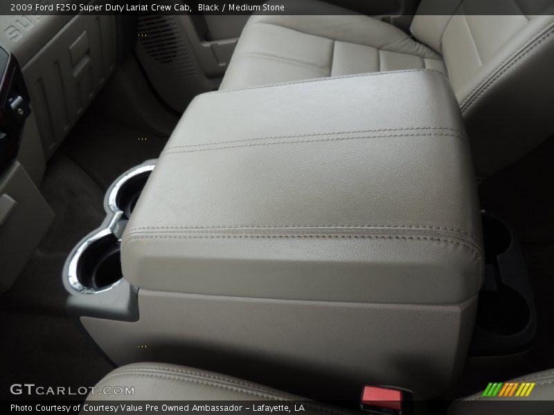 Black / Medium Stone 2009 Ford F250 Super Duty Lariat Crew Cab