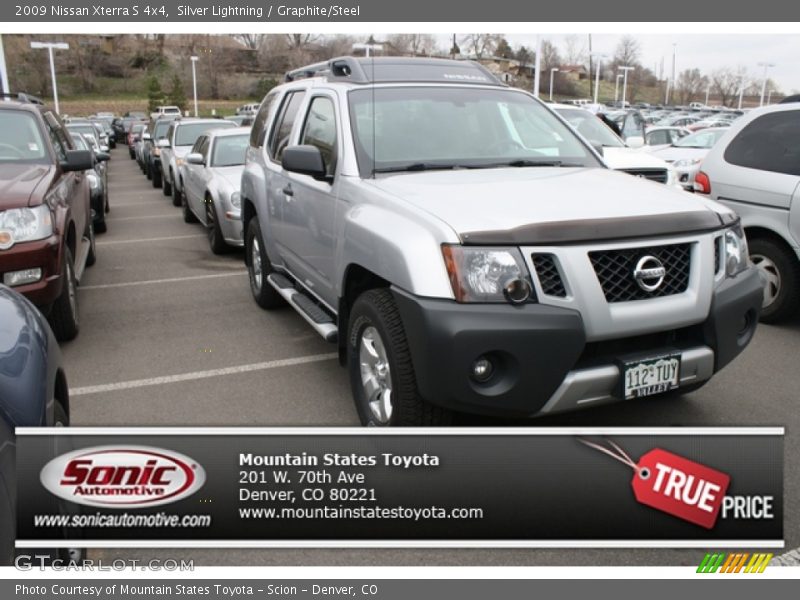 Silver Lightning / Graphite/Steel 2009 Nissan Xterra S 4x4