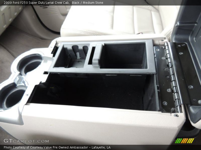 Black / Medium Stone 2009 Ford F250 Super Duty Lariat Crew Cab