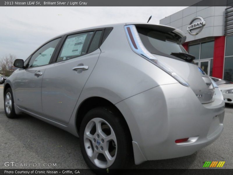 Brilliant Silver / Light Gray 2013 Nissan LEAF SV
