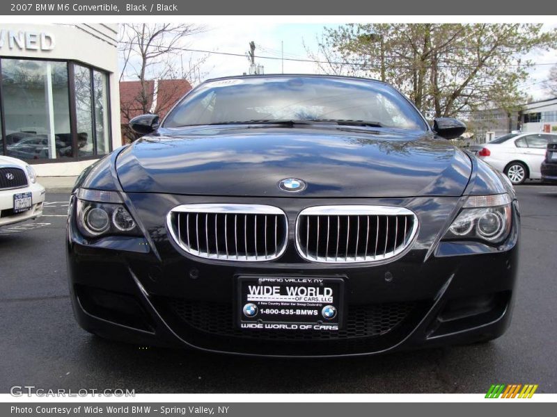 Black / Black 2007 BMW M6 Convertible