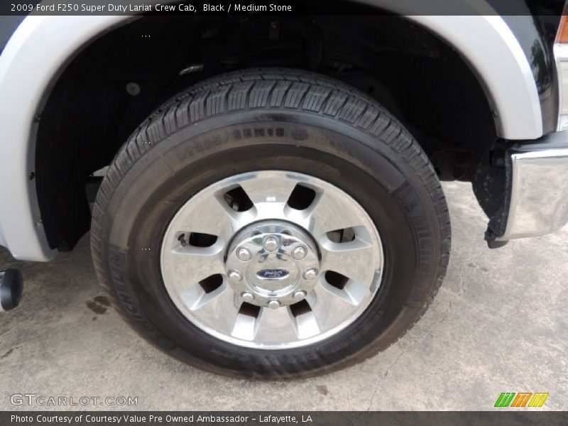 Black / Medium Stone 2009 Ford F250 Super Duty Lariat Crew Cab