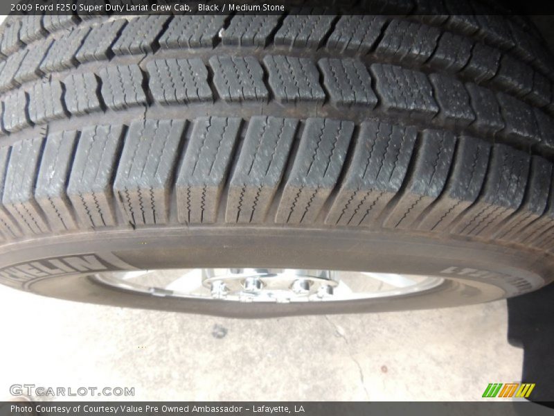 Black / Medium Stone 2009 Ford F250 Super Duty Lariat Crew Cab