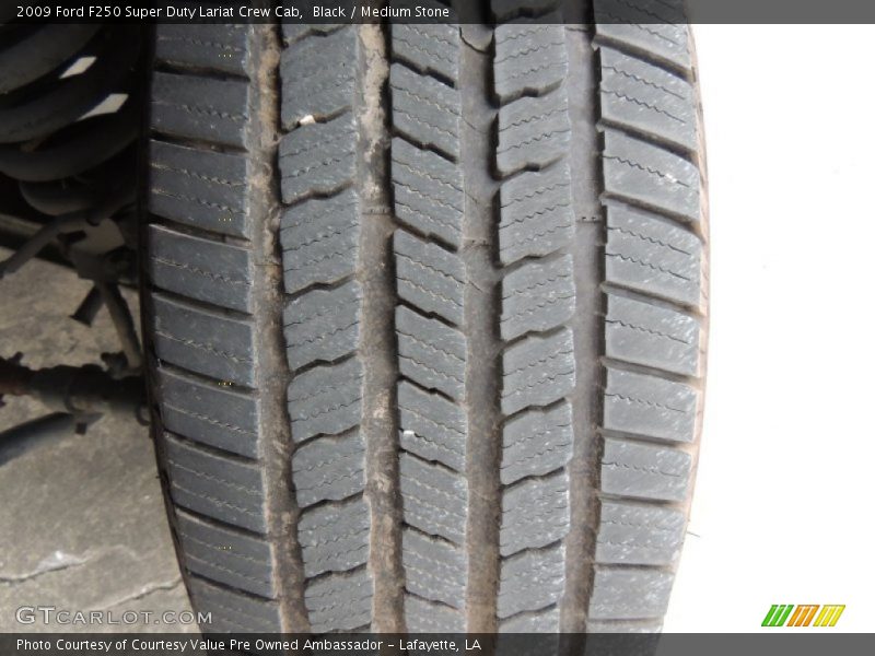 Black / Medium Stone 2009 Ford F250 Super Duty Lariat Crew Cab
