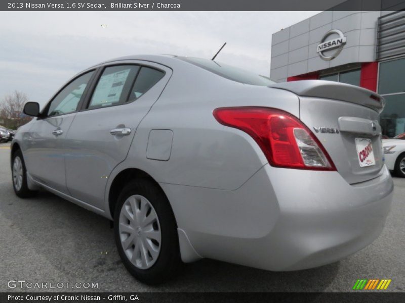 Brilliant Silver / Charcoal 2013 Nissan Versa 1.6 SV Sedan