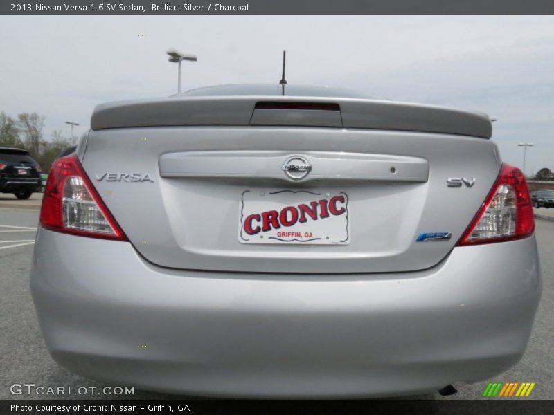 Brilliant Silver / Charcoal 2013 Nissan Versa 1.6 SV Sedan