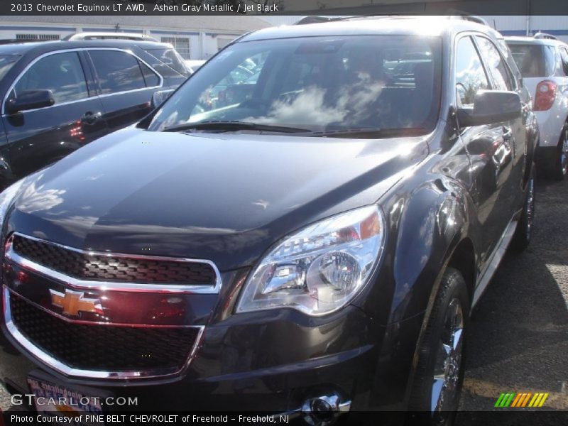 Ashen Gray Metallic / Jet Black 2013 Chevrolet Equinox LT AWD