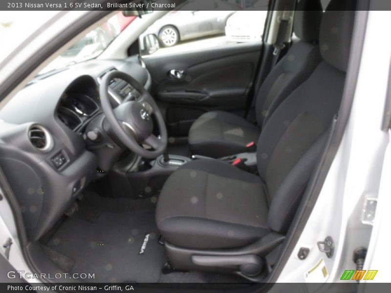 Brilliant Silver / Charcoal 2013 Nissan Versa 1.6 SV Sedan