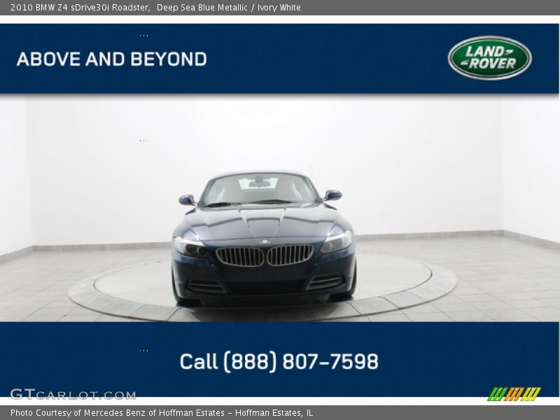 Deep Sea Blue Metallic / Ivory White 2010 BMW Z4 sDrive30i Roadster