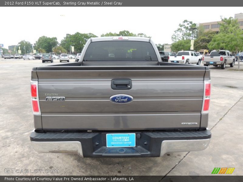 Sterling Gray Metallic / Steel Gray 2012 Ford F150 XLT SuperCab