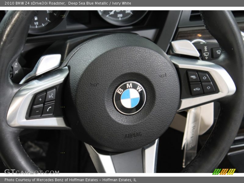 Deep Sea Blue Metallic / Ivory White 2010 BMW Z4 sDrive30i Roadster
