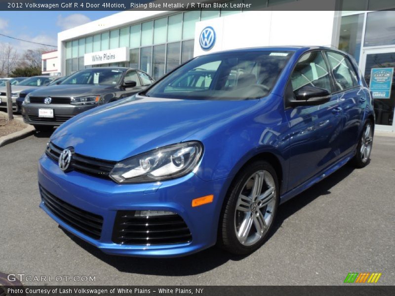 Rising Blue Metallic / R Titan Black Leather 2012 Volkswagen Golf R 4 Door 4Motion