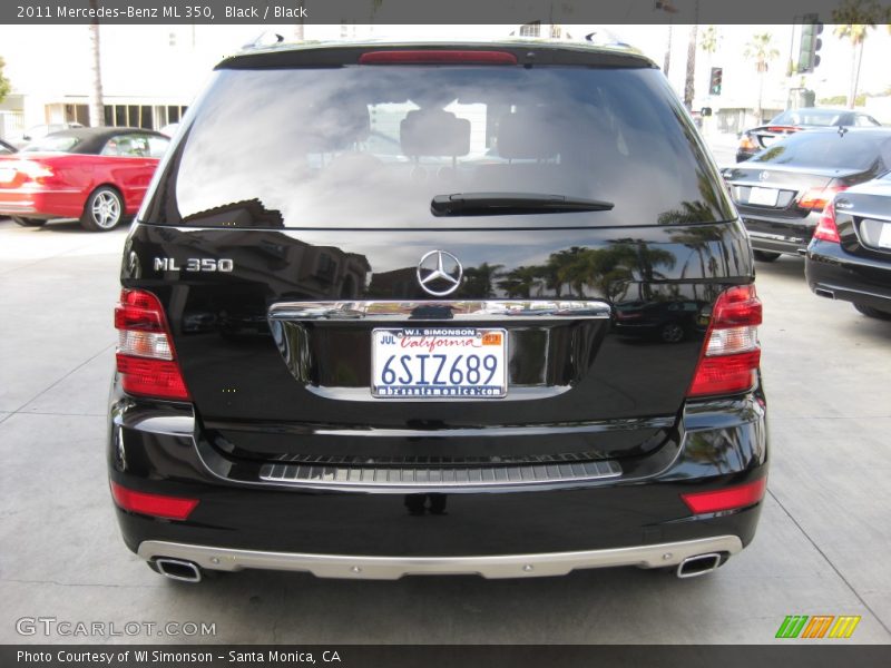 Black / Black 2011 Mercedes-Benz ML 350