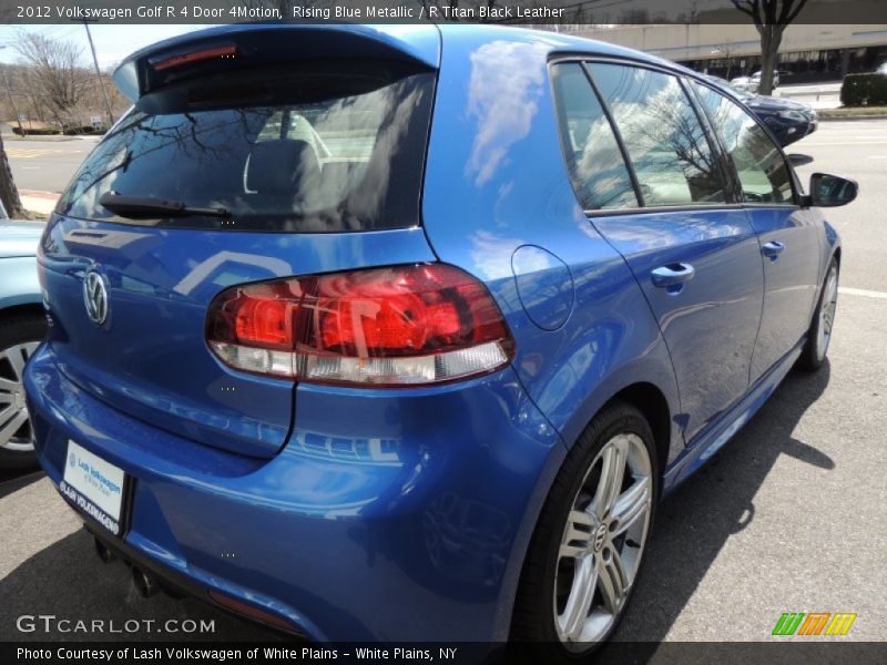 Rising Blue Metallic / R Titan Black Leather 2012 Volkswagen Golf R 4 Door 4Motion