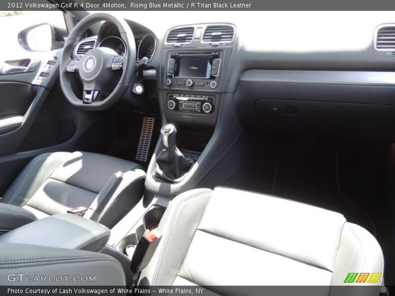 Rising Blue Metallic / R Titan Black Leather 2012 Volkswagen Golf R 4 Door 4Motion