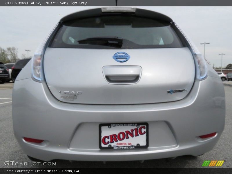 Brilliant Silver / Light Gray 2013 Nissan LEAF SV