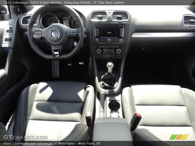 Rising Blue Metallic / R Titan Black Leather 2012 Volkswagen Golf R 4 Door 4Motion