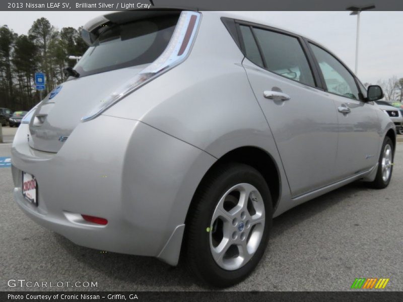 Brilliant Silver / Light Gray 2013 Nissan LEAF SV