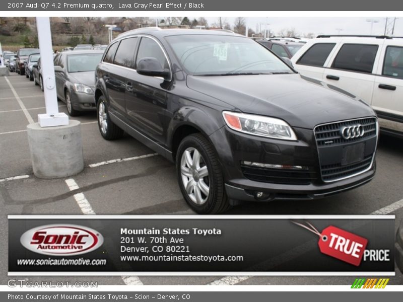 Lava Gray Pearl Effect / Black 2007 Audi Q7 4.2 Premium quattro