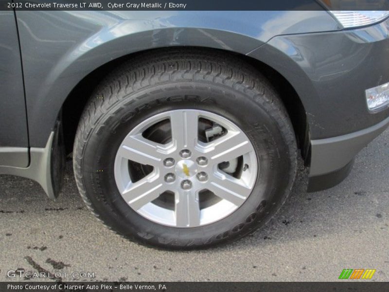 Cyber Gray Metallic / Ebony 2012 Chevrolet Traverse LT AWD