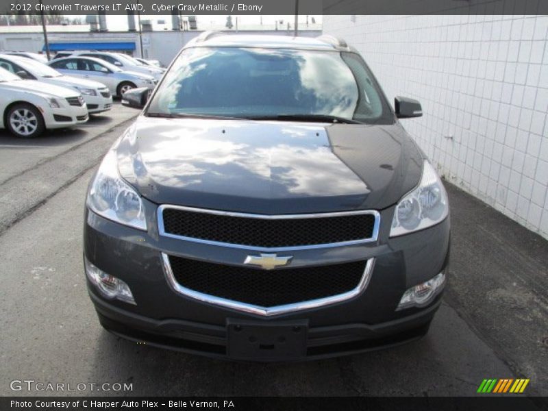 Cyber Gray Metallic / Ebony 2012 Chevrolet Traverse LT AWD