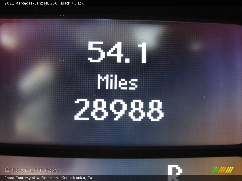 Black / Black 2011 Mercedes-Benz ML 350