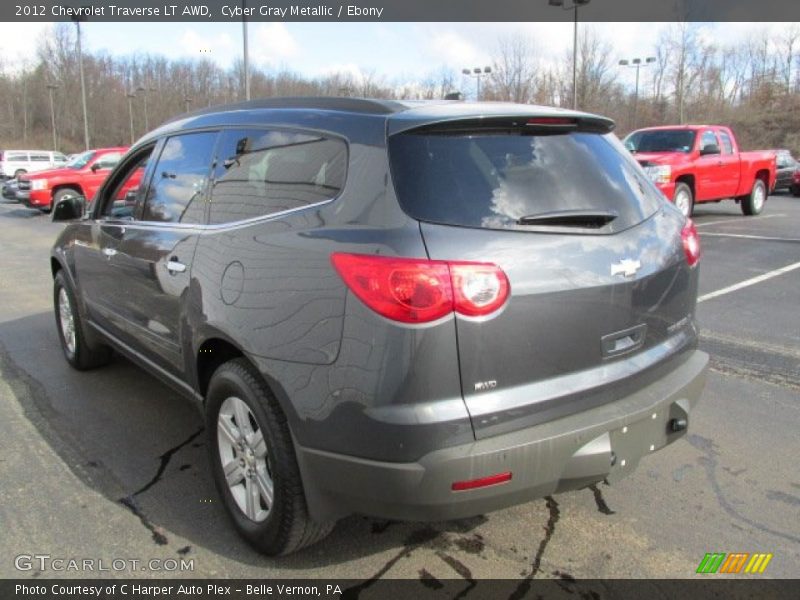 Cyber Gray Metallic / Ebony 2012 Chevrolet Traverse LT AWD