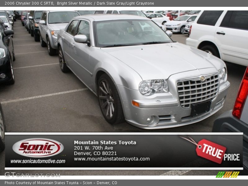 Bright Silver Metallic / Dark Slate Gray/Light Graystone 2006 Chrysler 300 C SRT8
