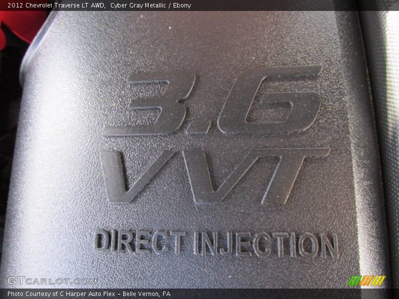 Cyber Gray Metallic / Ebony 2012 Chevrolet Traverse LT AWD