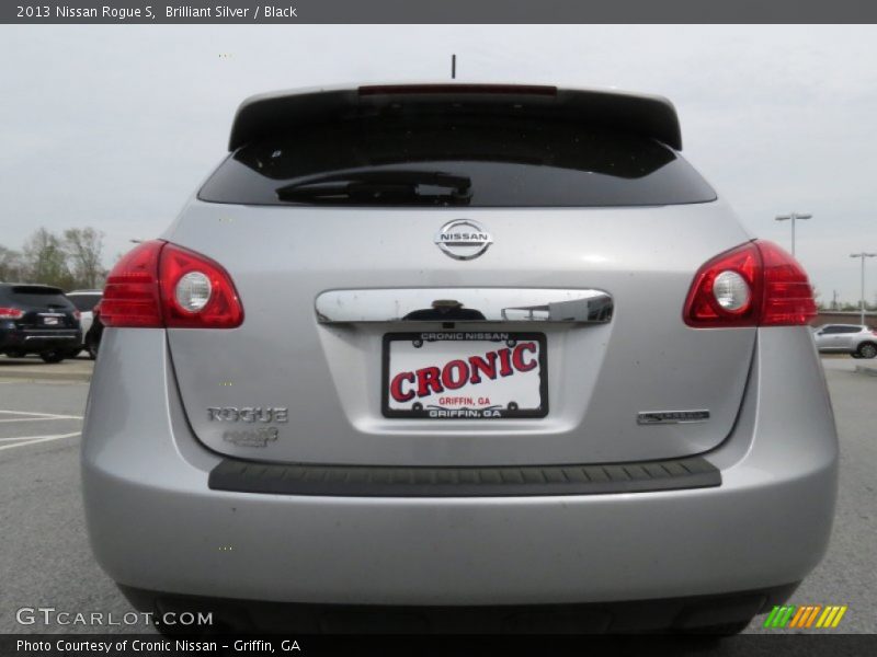 Brilliant Silver / Black 2013 Nissan Rogue S