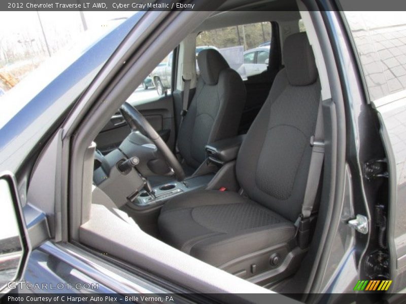 Cyber Gray Metallic / Ebony 2012 Chevrolet Traverse LT AWD