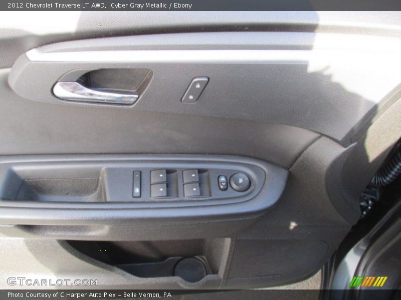 Cyber Gray Metallic / Ebony 2012 Chevrolet Traverse LT AWD