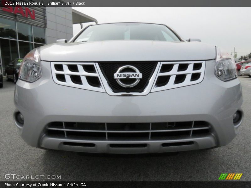 Brilliant Silver / Black 2013 Nissan Rogue S