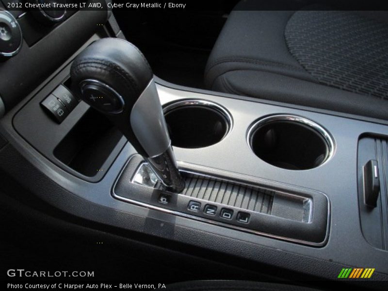Cyber Gray Metallic / Ebony 2012 Chevrolet Traverse LT AWD