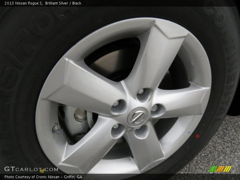 Brilliant Silver / Black 2013 Nissan Rogue S