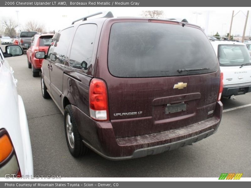 Bordeaux Red Metallic / Medium Gray 2006 Chevrolet Uplander LT AWD
