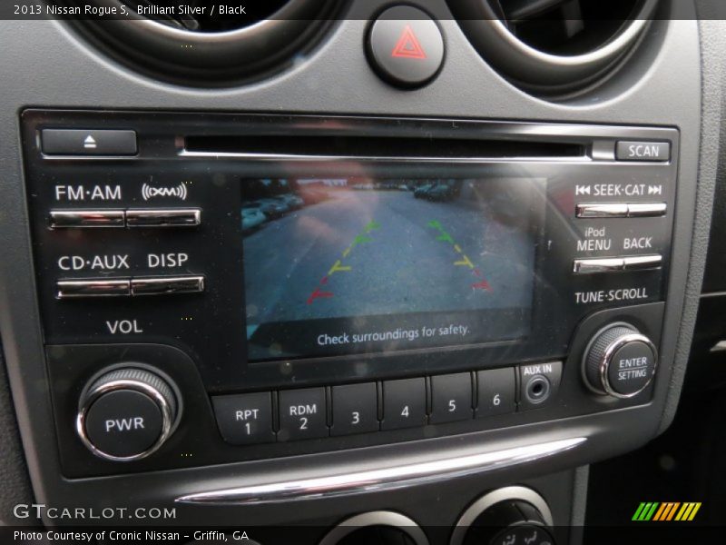 Brilliant Silver / Black 2013 Nissan Rogue S