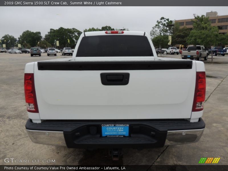 Summit White / Light Cashmere 2009 GMC Sierra 1500 SLT Crew Cab
