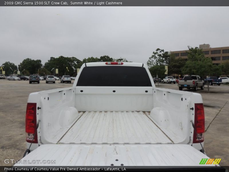 Summit White / Light Cashmere 2009 GMC Sierra 1500 SLT Crew Cab